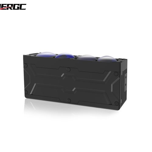 HERGC T8 4 Lens 115W Universal Motorcycle Fog Lights Projector Lens LED Headlight for Car Motorcycle Lighting Systems