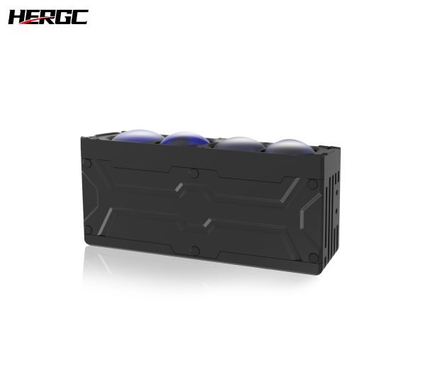 HERGC T8 4 Lens 115W Universal Motorcycle Fog Lights Projector Lens LED Headlight for Car Motorcycle Lighting Systems