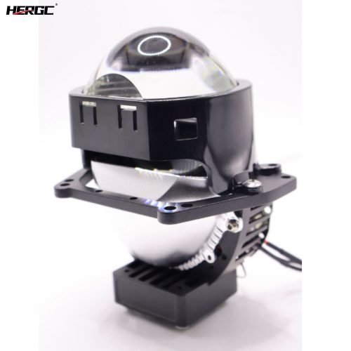HERGC S8 Bi Led Projector Lens 65W 6500K Headlights Auto 6100Lux Three Light Cup