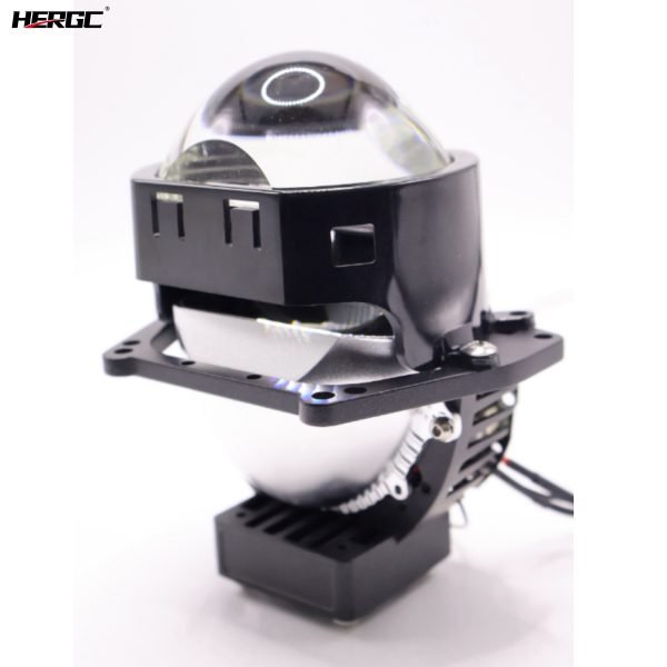 HERGC S8 Bi Led Projector Lens 65W 6500K Headlights Auto 6100Lux Three Light Cup